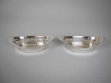 Pair of Sterling Silver Bon Bon Dishes, 1899 & 1900 by Atkin Bros, Sheffield - Harrington Antiques