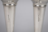 Pair Sterling Silver Spill Vases by W. E. Hill & Co, London, 1907 - Harrington Antiques