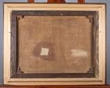 Portrait Of A White Horse In Stable, Signed & Dated 'R. Cooper, 1849'. Oil On Canvas. - Harrington Antiques