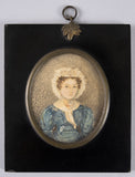 'Rachel' & 'Robt Boulton' by J. Bradley of Suffolk, 1828 - Pair of Georgian Portrait Miniatures. - Harrington Antiques