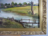 'Salisbury Cathedral - In The Style of John Constable' by G. Knight. Large Oil Painting. - Harrington Antiques