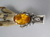 Scottish Silver Lucky Grouse Foot Brooch by Ward Brothers, Glasgow, 1949 - Harrington Antiques