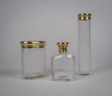 Set Of Three Silver Gilt Dressing Table Jars by B & G West, London, 1942 - Harrington Antiques