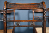 Six Regency Mahogany & Caned Dining Chairs In The Manner Of Gillows. - Harrington Antiques