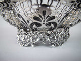 Sterling Silver Bon Bon Basket by James Dixon & Sons, Sheffield, 1893. - Harrington Antiques