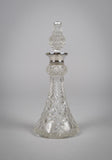 Sterling Silver & Cut Glass Scent Bottle by Wolfsky & Co, London, 1924. - Harrington Antiques