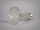 Sterling Silver & Cut Glass Scent Bottle by Wolfsky & Co, London, 1924. - Harrington Antiques