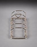 Sterling Silver Five-Bar Toast Rack by Adie Brothers, Birmingham, 1926 - Harrington Antiques