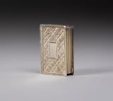 Sterling Silver Gilt Book Vinaigrette by Taylor and Perry, Birmingham, 1831. - Harrington Antiques