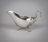 Sterling Silver Gravy / Sauce Boat by James Dixon & Sons, Sheffield, 1935. - Harrington Antiques