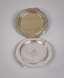 Sterling Silver & Guilloche Enamel RAF Compact by Adie Brothers, Birmingham, 1936. - Harrington Antiques