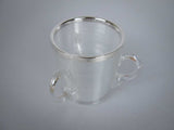 Sterling Silver Mounted Glass Tyg Form Match Striker, London, 1894. - Harrington Antiques