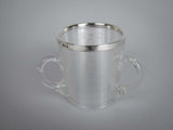 Sterling Silver Mounted Glass Tyg Form Match Striker, London, 1894. - Harrington Antiques
