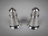 Sterling Silver Salt and Pepper Shakers by Sanders & Mackenzie, Birmingham, 1972. - Harrington Antiques