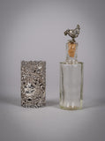 Sterling Silver Scent Bottle Cover & Bottle. Sydney & Co, 1905. - Harrington Antiques