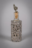Sterling Silver Scent Bottle Cover & Bottle. Sydney & Co, 1905. - Harrington Antiques
