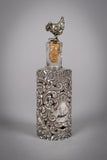 Sterling Silver Scent Bottle Cover & Bottle. Sydney & Co, 1905. - Harrington Antiques