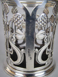 Sterling Silver Sugar Cube Holder by James Deakin & Sons, Chester, 1903. - Harrington Antiques