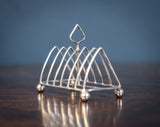 Sterling Silver Triangle Toast Rack by George Jackson & David Fullerton, 1899 - Harrington Antiques