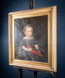 Thomas Walley (1817-1878) - Portrait Of A Child With Parrot - Harrington Antiques