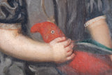 Thomas Walley (1817-1878) - Portrait Of A Child With Parrot - Harrington Antiques