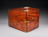 Unusual 19th Century Mahogany Campaign Box / Chest - Harrington Antiques