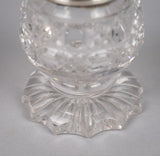 Unusual 19th Century Sterling Silver & Cut Glass Sun Dial Inkwell, 1876. - Harrington Antiques