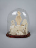 Unusual 19th Century Wax Work Diorama In Original Glass Dome - Harrington Antiques