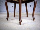 Unusual Victorian Five Leg Mahogany Tub Chair - Harrington Antiques