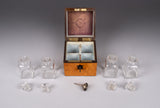 Victorian Birds Eye Maple Miniature Scent Bottle Box / Casket - Harrington Antiques