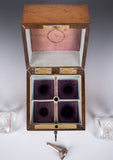 Victorian Birds Eye Maple Miniature Scent Bottle Box / Casket - Harrington Antiques