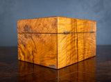 Victorian Burr Walnut Vanity / Dressing Box - Harrington Antiques