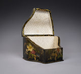 Victorian Papier Mache Painted Stationary Box, c.1870 - Harrington Antiques
