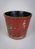 Victorian Papier Mache Royal Arms Fire Bucket. - Harrington Antiques