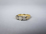 Vintage 9 Carat Gold and Diamond Ring. Birmingham, 1978. Size N 1/2. - Harrington Antiques