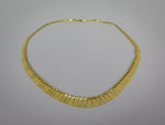 Vintage 9 Carat Italian Gold Cleopatra Necklace, c.1980. - Harrington Antiques
