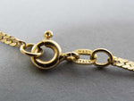 Vintage Italian 14 Carat Gold Flat Herringbone Chain Necklace. 24" Length. - Harrington Antiques