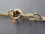 Vintage Italian 14 Carat Gold Flat Herringbone Chain Necklace. 24" Length. - Harrington Antiques