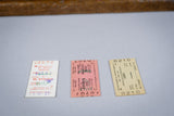 Vintage Oak Railway Train Ticket Cabinet With Original Train Tickets. - Harrington Antiques