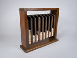 Vintage Oak Railway Train Ticket Cabinet With Original Train Tickets. - Harrington Antiques